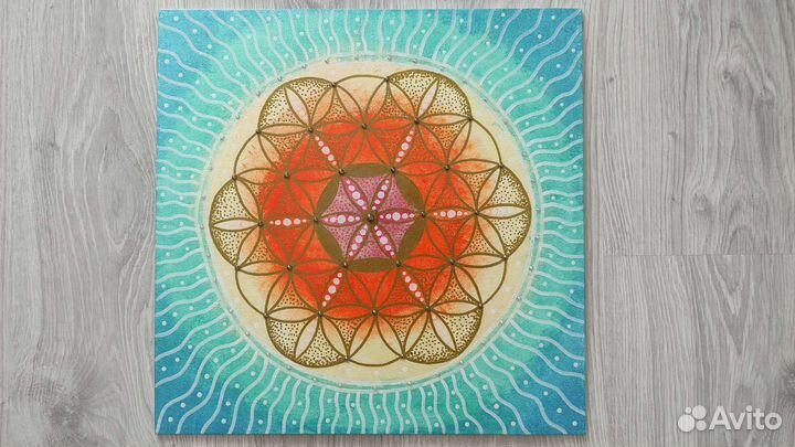 Картина сакральная - мандала Цветок Жизни
