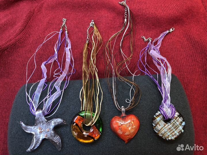 Кулоны из муранского стекла