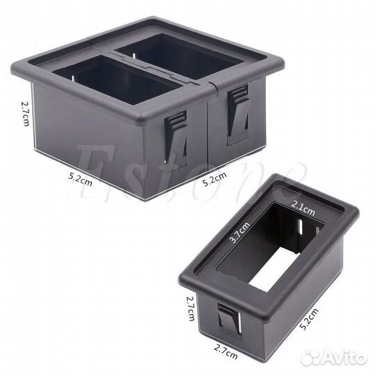 Зажим кнопки переключателя на понели авто