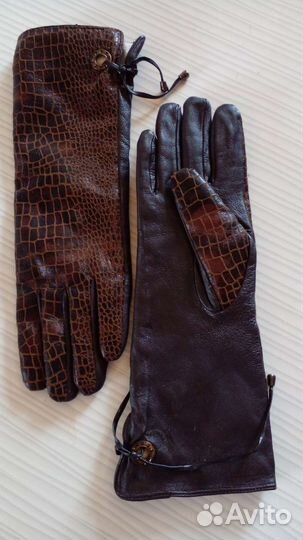 Перчатки женские кожанные