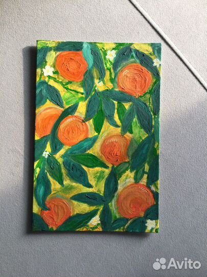 Картина холст акрил ручная работа