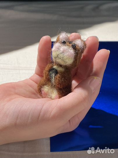 Ручная работа Хомяк валяние из шерсти