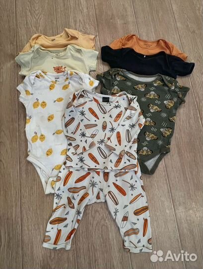 Вещи пакетом на мальчика 74-80-86