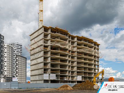 Ход строительства ЖК «ЦДС Приневский» 3 квартал 2022