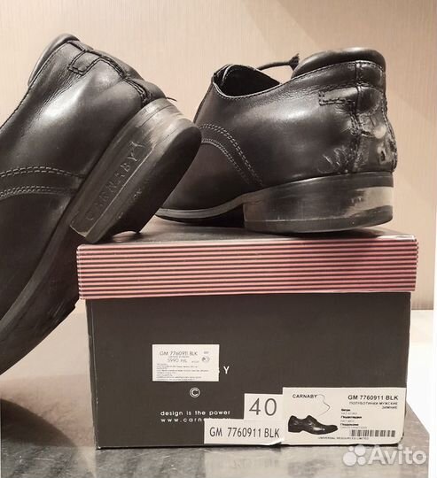 Туфли мужские зимние Carnaby