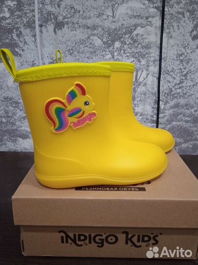 Детские резиновые сапоги