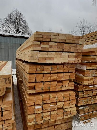 Доска обрезная 40х100х6000мм