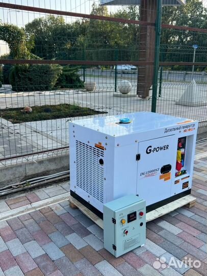 Генератор дизельный 12 kW G-power трехфазный с пос