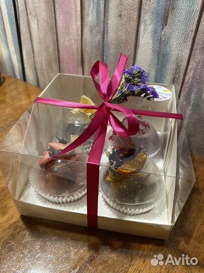 Подарочный набор чай (чайные бомбочки)