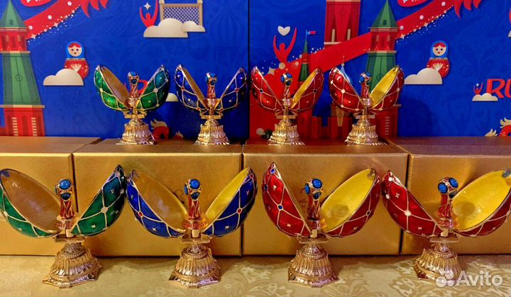 Коллекция Фаберже 8 Яиц Fifa. Чемпионат мира 2018