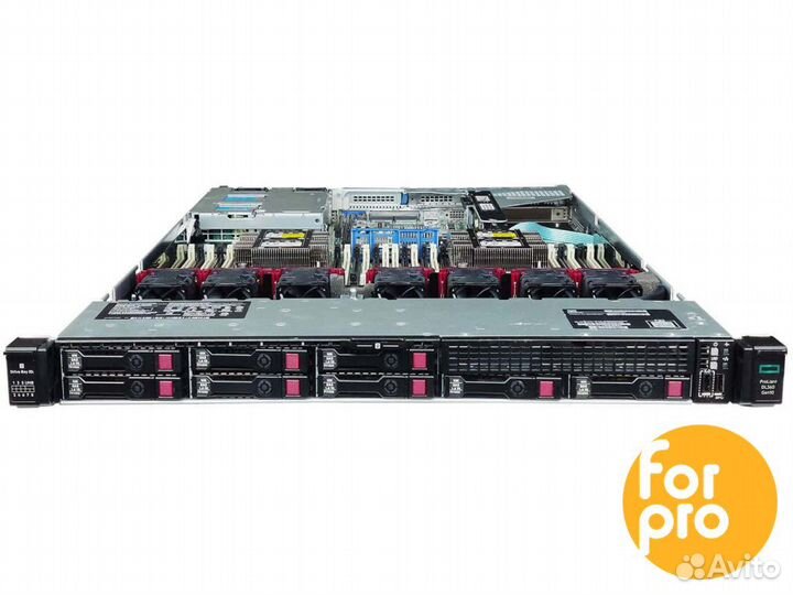 Сервер HP DL360 Gen10 8SFF E208 2x4108Silv 768GB