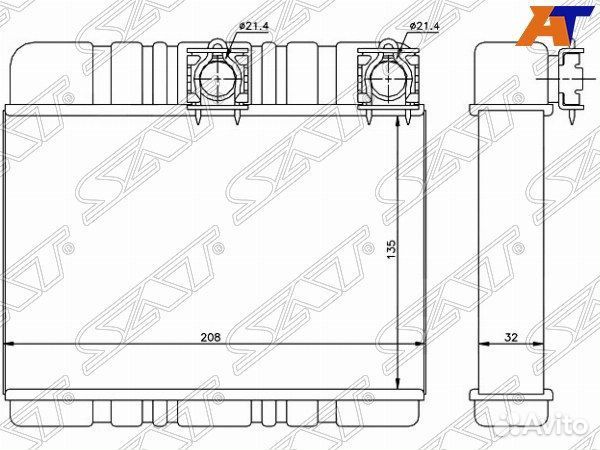 Радиатор Bmw 3-Series 1998-2005 stbm333950 E46