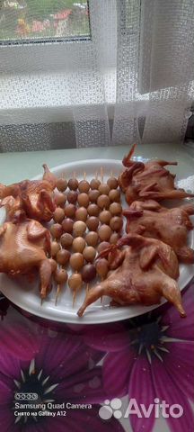 Перепелка копченая,мясо бройлер,мясо кролика