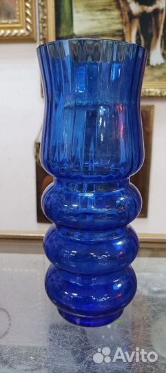 Ваза цветное стекло СССР