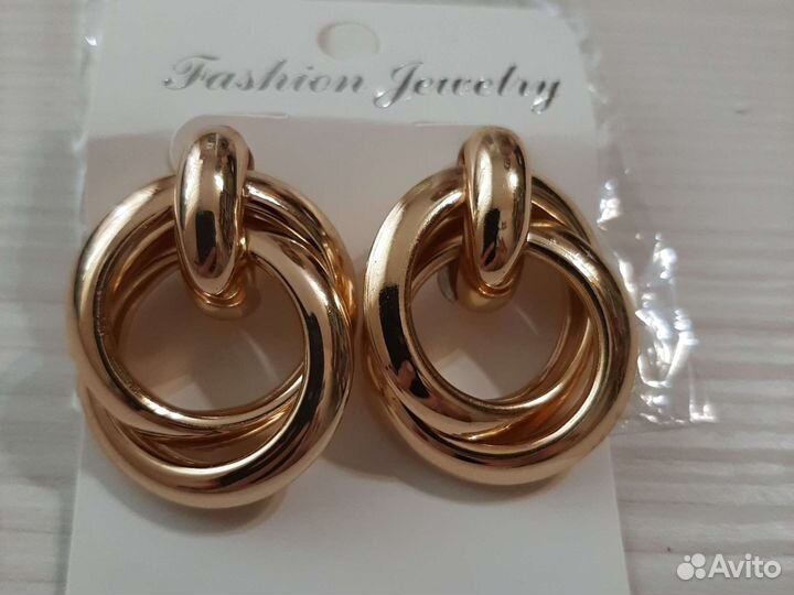 Серьги кольца