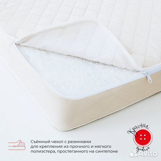 Матрас (матрас-топпер) 140х200x10 струттофайбер