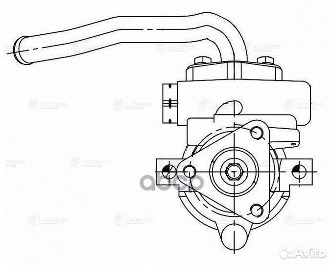 Насос гур chevrolet lanos (97) /daewoo nexia (9