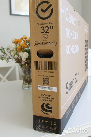 Умный телевизор Sber sdх-32Н2010В, Smart TV, новый