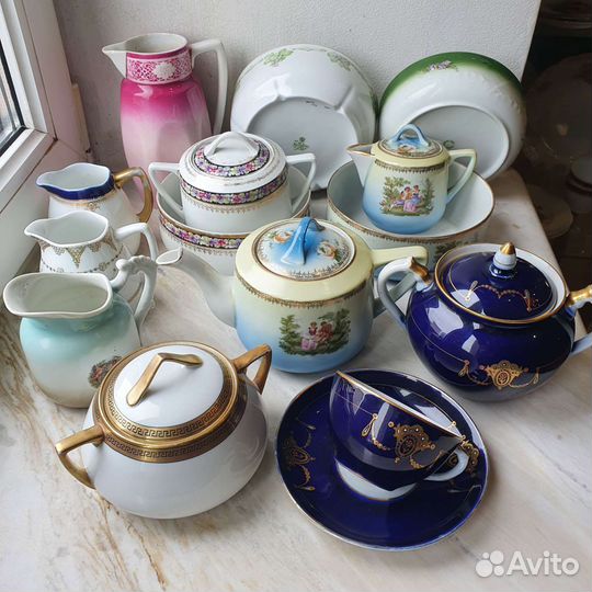 Чайная пары, молочник Гарднер, Кузнецов