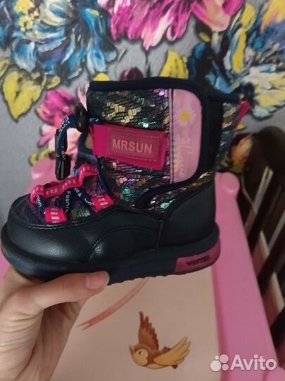 Сапожки для девочки зимние