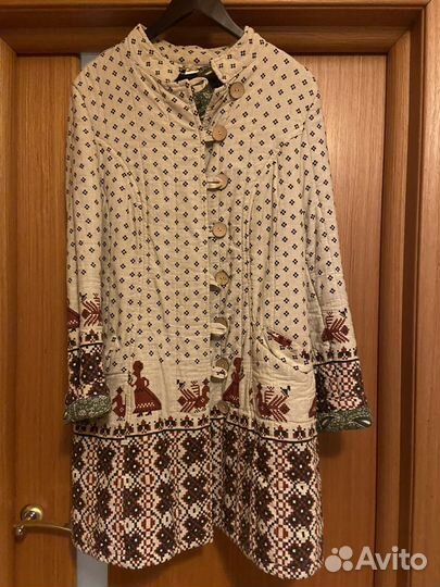 Льняное пальто