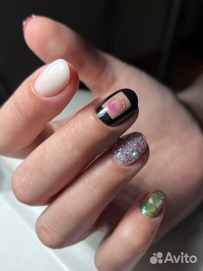 Маникюр с покрытием, наращивание