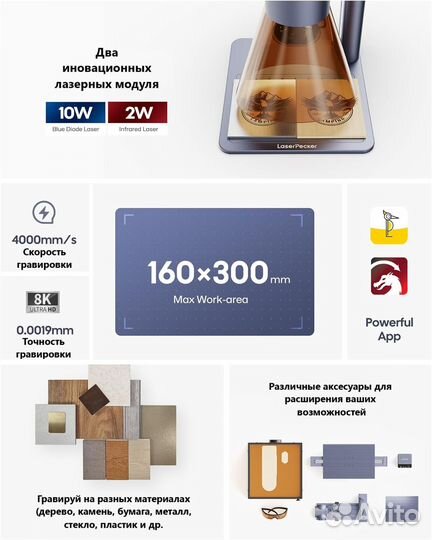 Лазерный Станок Маркиратор LaserPecker 4 максимум