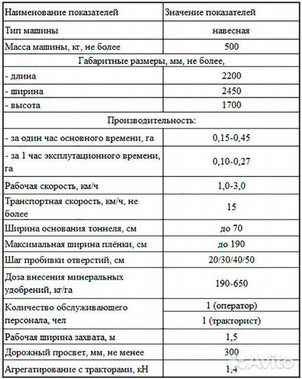 Пленкоукладчик / Грядообразователь ЛидаТехмаш УПТ-1, 2023