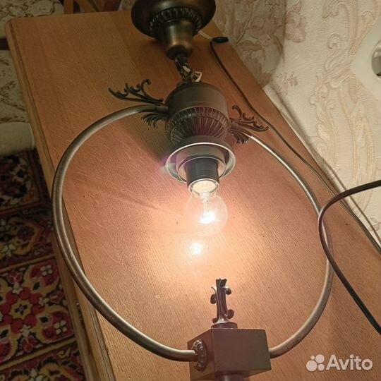 Светильник подвесной под бронзу