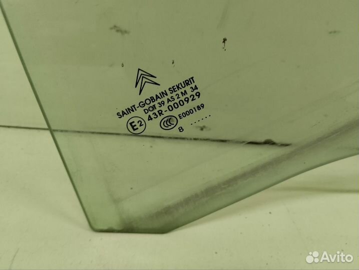 Стекло двери задней левой Citroen C5 2008-2016