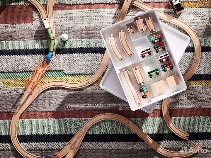 Набор рельс к железной дороге Икея 50 предм