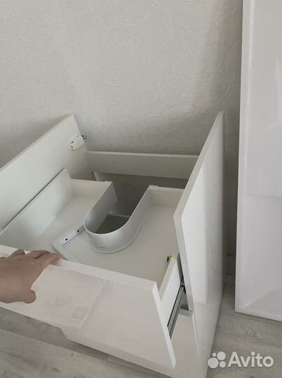 Раковина 120*50 с рукавом с тумбой для ванной