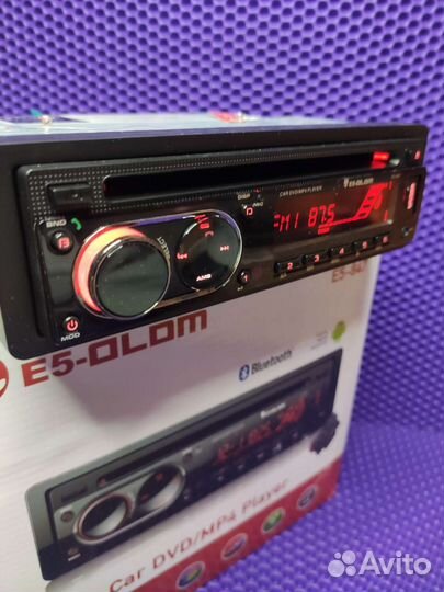 Магнитола 1 din Блютуз DVD/MP4 с дисководом