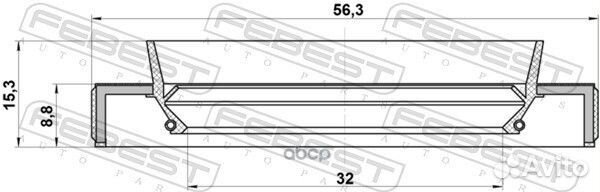 Сальник привода левый TY KSP SCP9# NZE12# ZRE12#