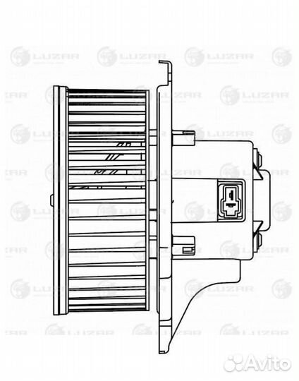 Luzar LFH 0860 Э/вентилятор отоп