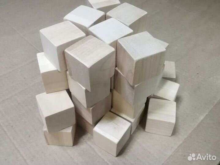 Кубики деревянные