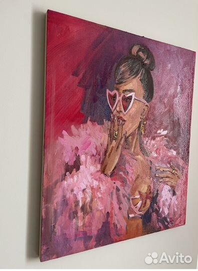 Картина маслом на холсте Девушка