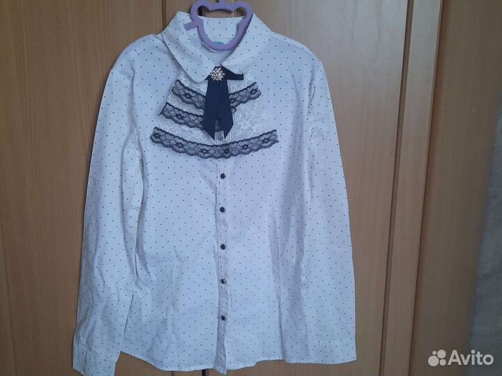 Блузки школа 134-146см