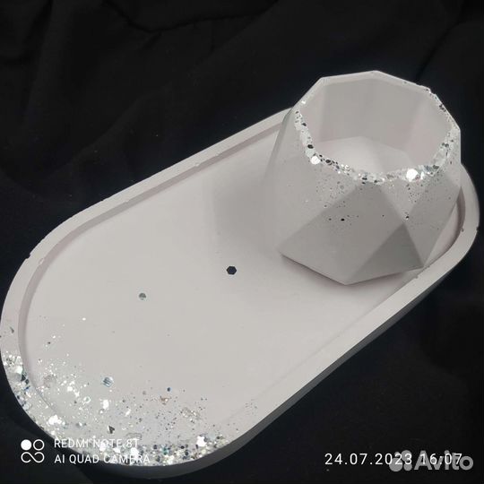 Ароматические свечи, гипсовый декор