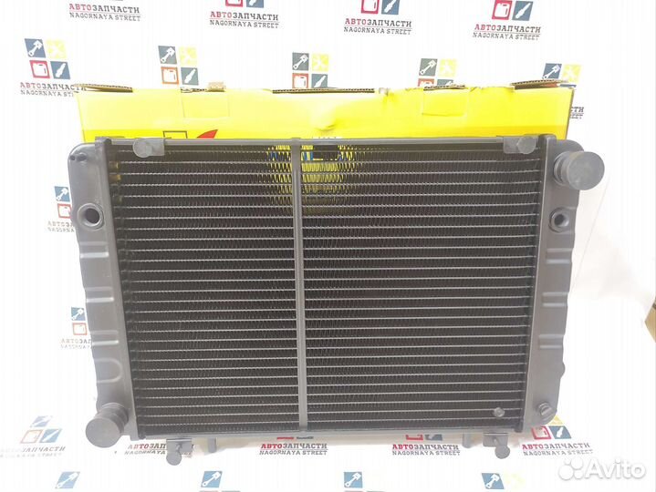 Радиатор 2х рядный медный Иран для ГАЗель