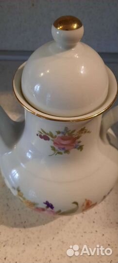 Кофейник Мейсенский букет ГДР