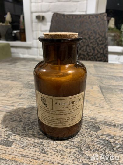 Ароматическая свеча в аптекарской банке 12,5 см