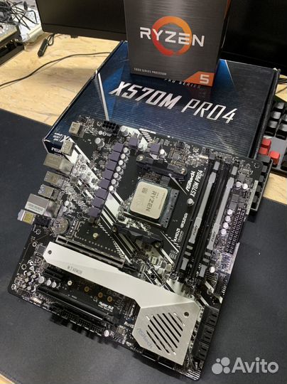 Комплект Ryzen 5 5600X + X570 + 32GB 3733mhz