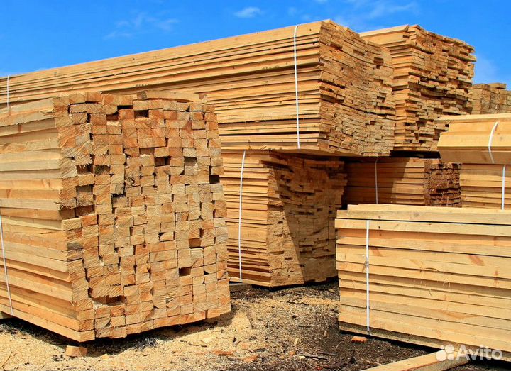 Брус, Доска обрезная 1-2 сорт пиломатериалы с доставкой