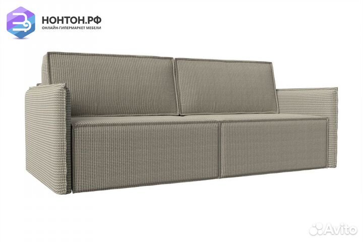 Диван еврокнижка Либерти рогожка корфу бежевая