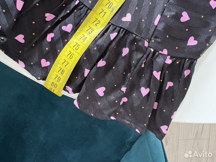 Платье вискоза сердца 34 XS topshop lichi