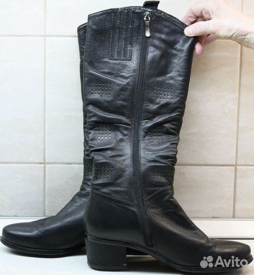 Сапоги женские чёрные