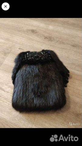 Шапка норковая вязаная женская