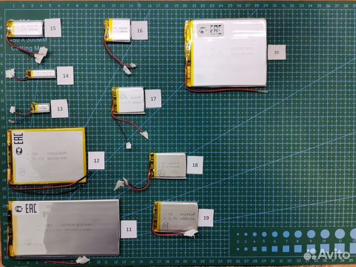 Универсальные аккумуляторы 3,7V