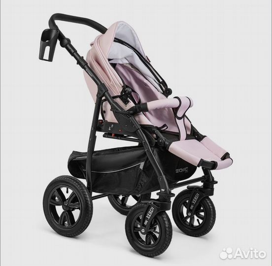 Коляска 3 в 1 Sonic Plus Verdi экокожа